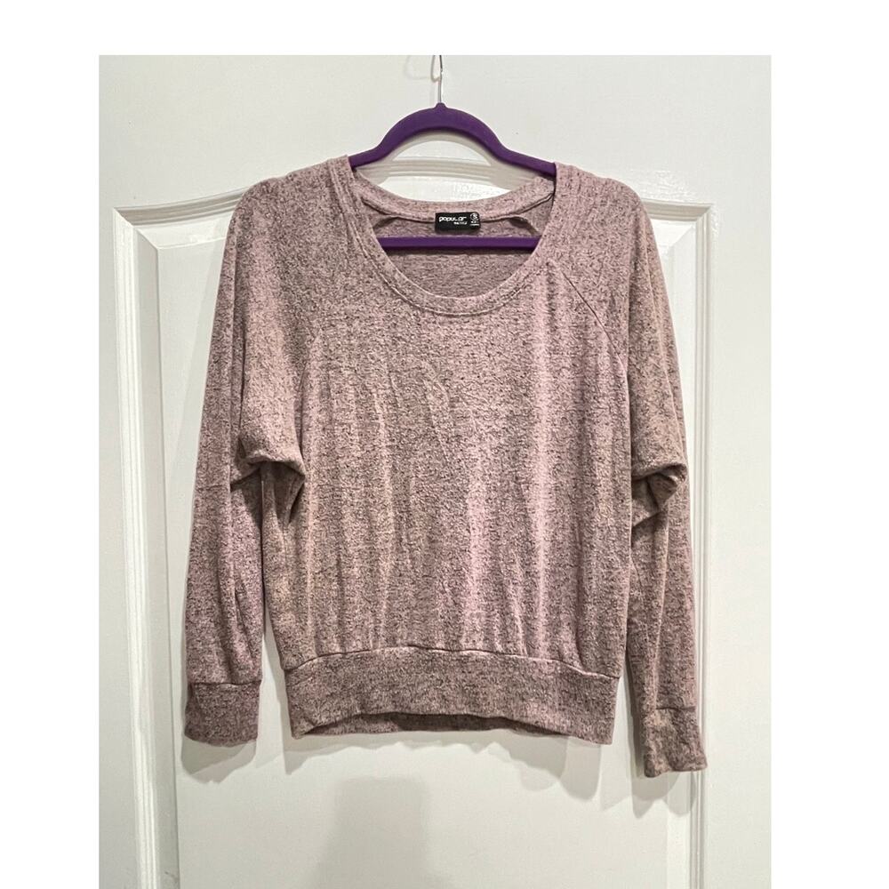 Popular Basics Womens Lavender Color Sweater Size Small
